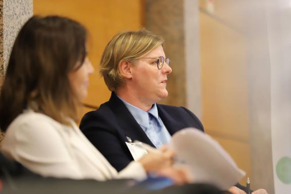 Karen Ernst speaking at the 29th Lisbon Forum